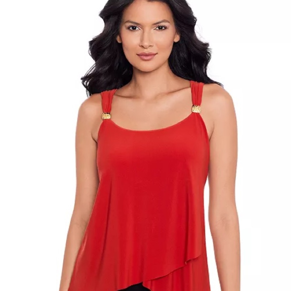 Miraclesuit Red Swim Top
